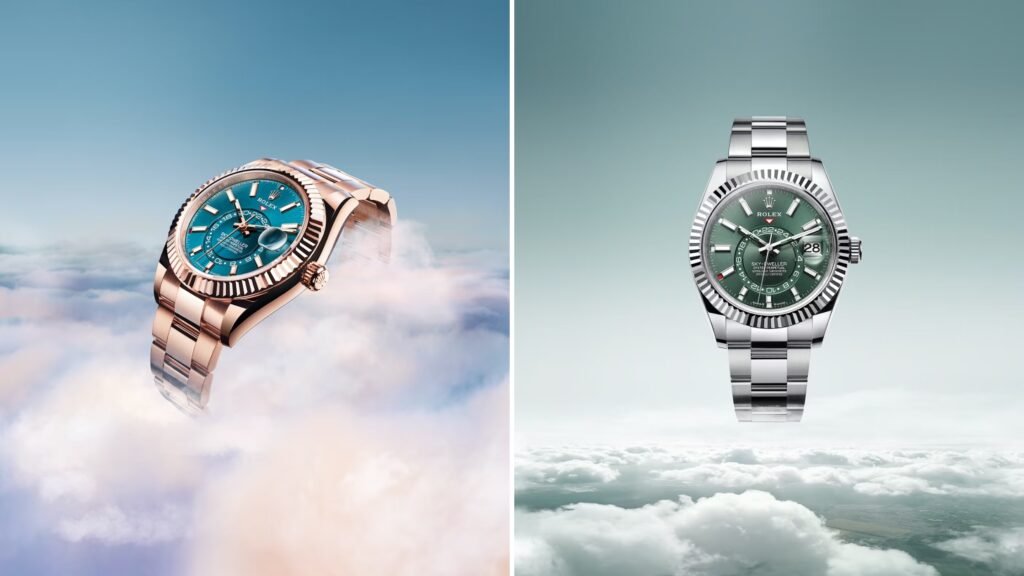 Rolex Unveils Two New Sky-Dweller Watches with Unique Dial Colors