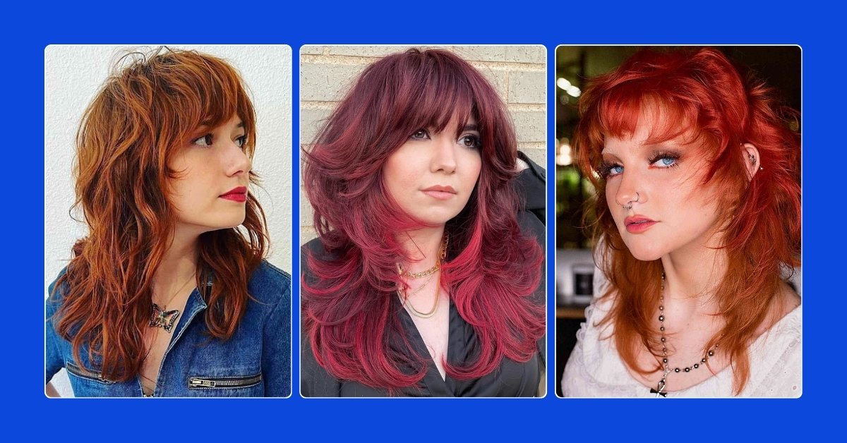 10 Dark Red Wolf Cuts That Add Drama for Evening Events