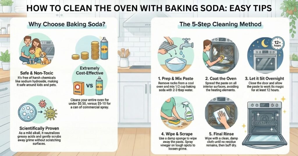 How To Clean The Oven With Baking Soda Easy Tips