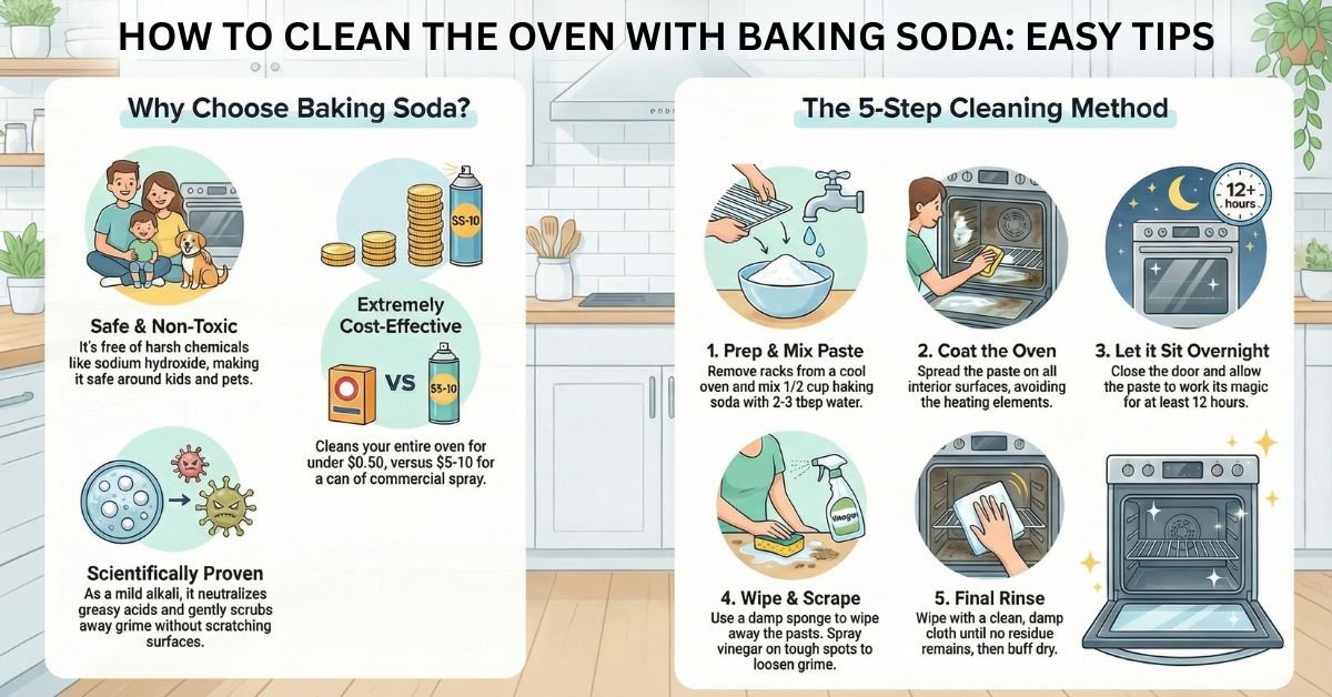 How To Clean The Oven With Baking Soda Easy Tips