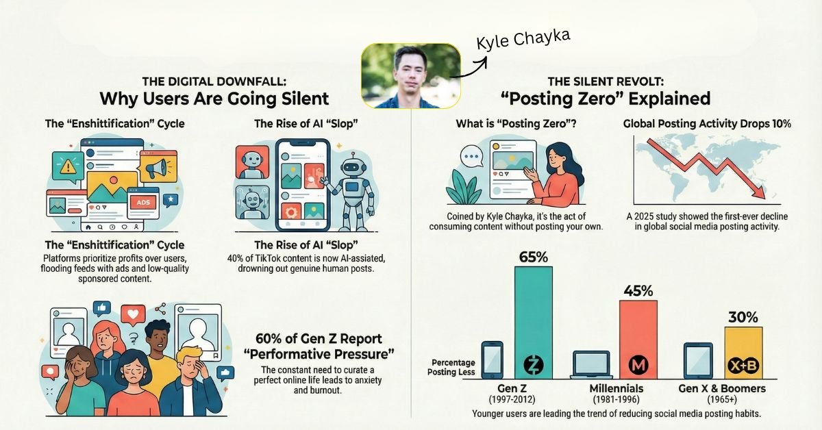 Kyle Chayka's Posting Zero Social Media's Silent Revolt